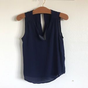 Tank top with front detailing